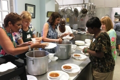 Serving Okra Soup