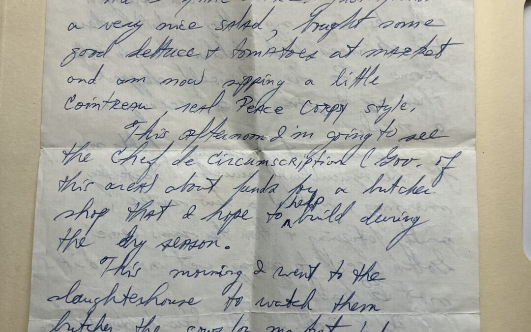 Days of Peace: My Letter from Niamtougou, Togo, 1968